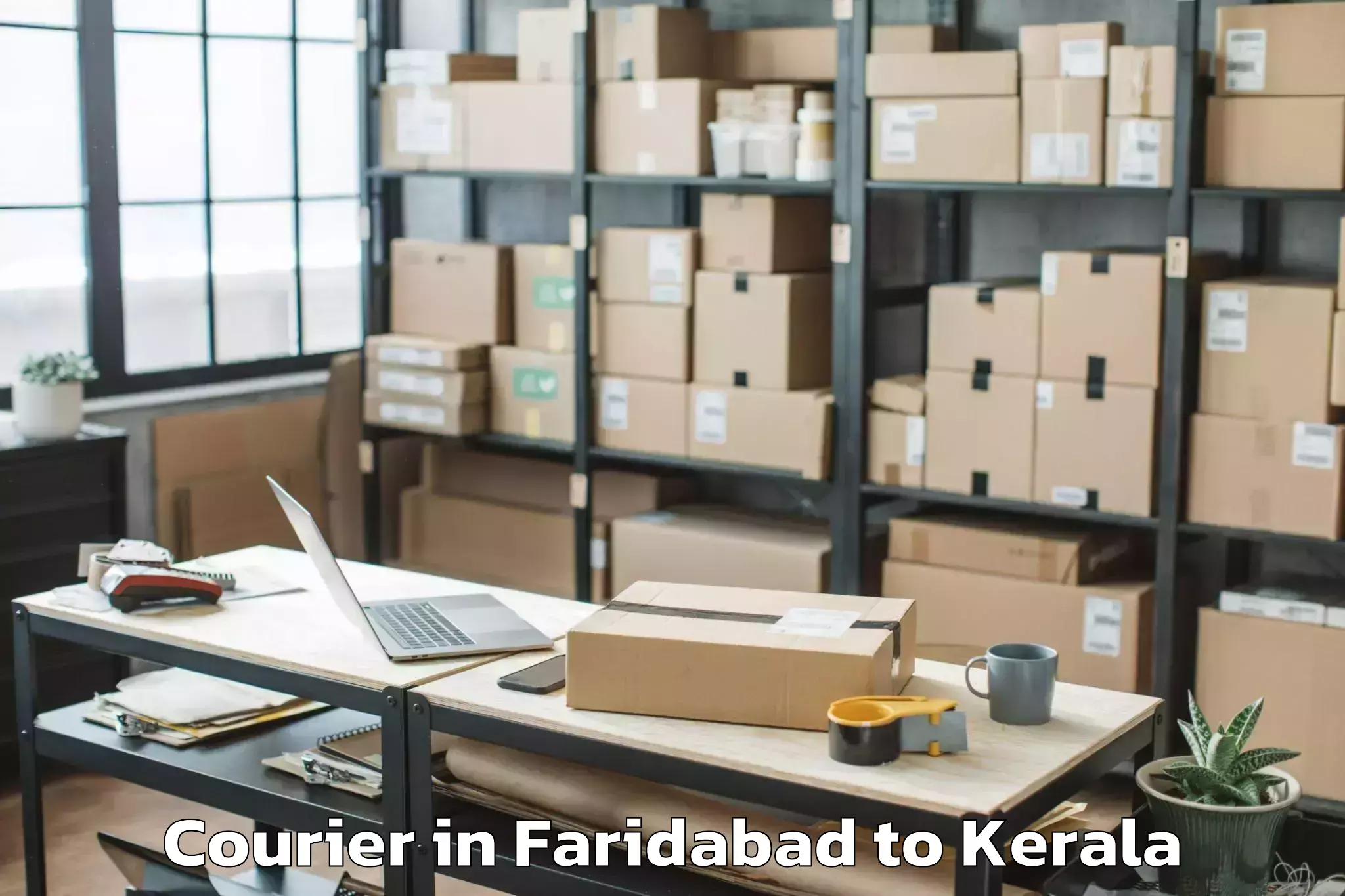 Affordable Faridabad to Cherpulassery Courier